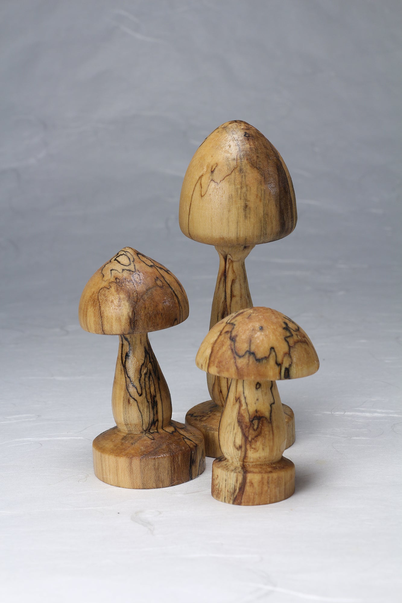 Set of Wooden Mushrooms | Spalted Maple