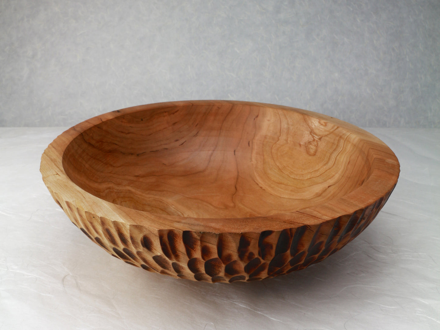 Cherry Bowl | Chiseled Exterior