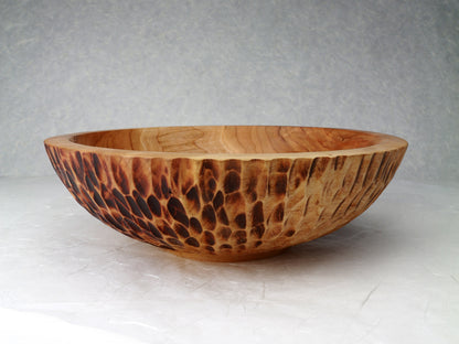 Cherry Bowl | Chiseled Exterior