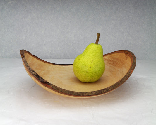 Bark Edge bowl | Beech | 11'"x7.5"x3.5"