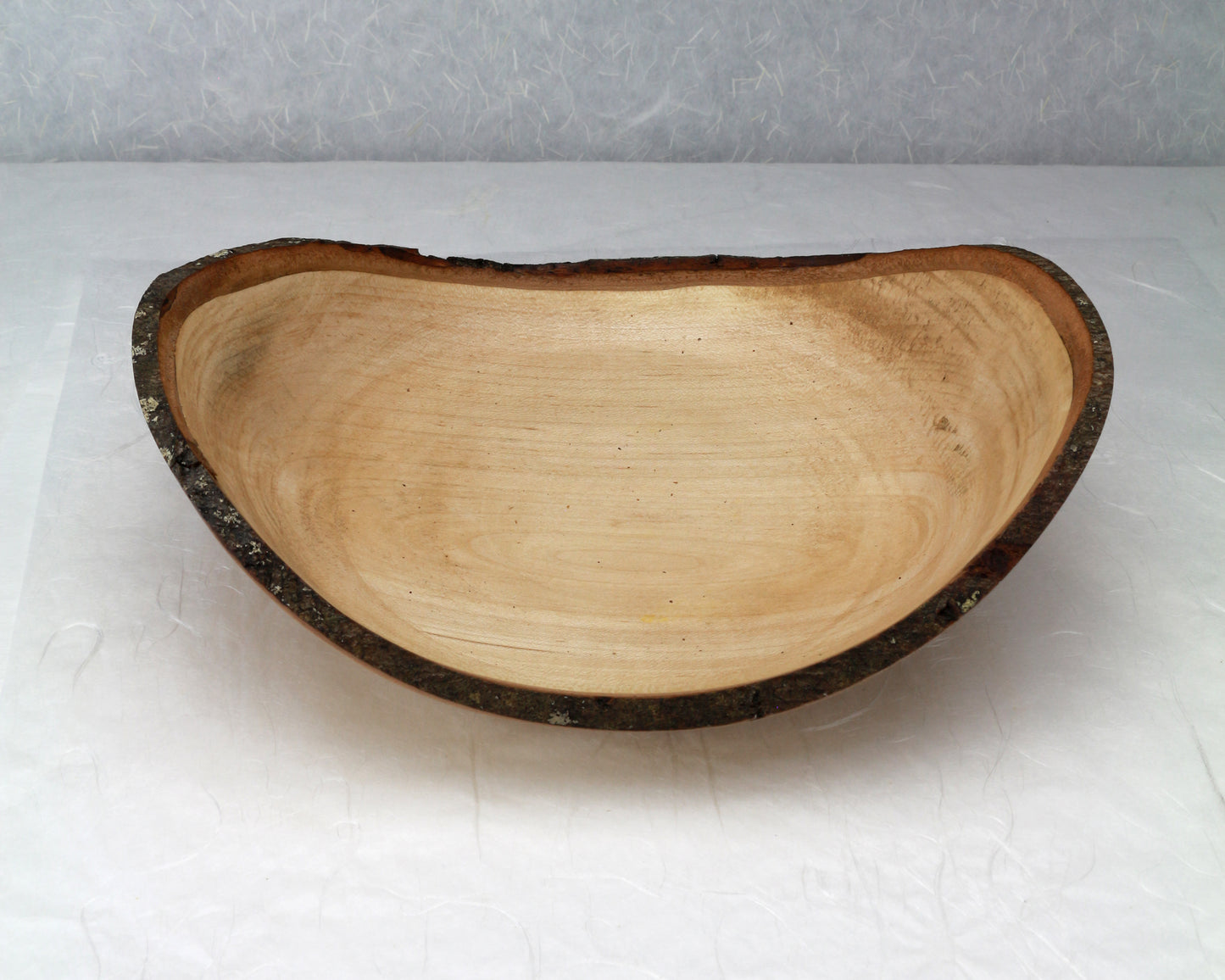 Bark edge bowl | Beech | 9.75'"x7.5"x3.5"