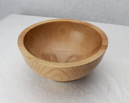 Beech Bowl | 7.5"Diam. x 3.5"H | Hand Turned | Food-safe Finish