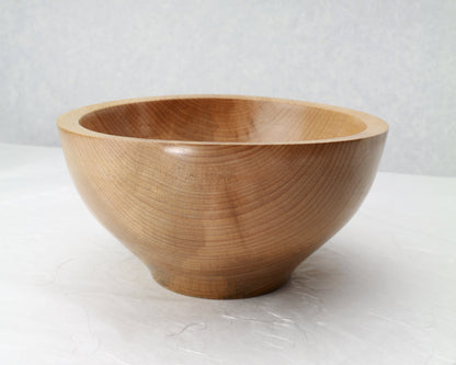 Beech Bowl | 7.5"Diam. x 3.5"H | Hand Turned | Food-safe Finish