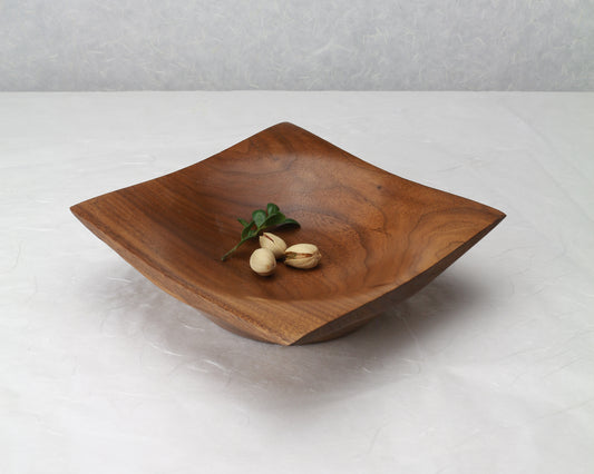 Square Plate | Walnut | 6"x 6"x 1.5" | Hand-Crafted