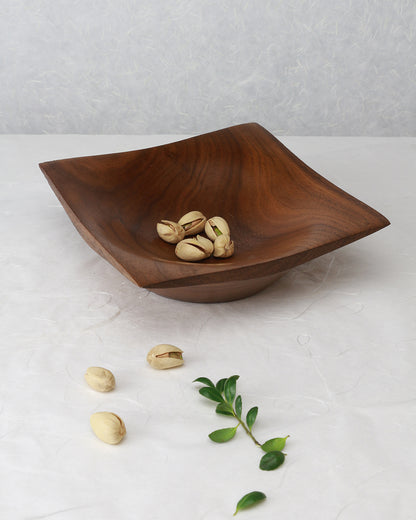 Square Plate | Walnut | 6"x 6"x 1.5" | Hand-Crafted