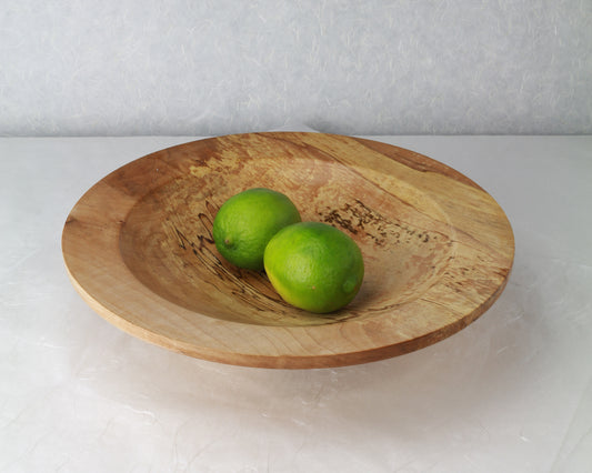 Shallow Bowl | Spalted Norway Maple | 11"diam.x 2.5"h