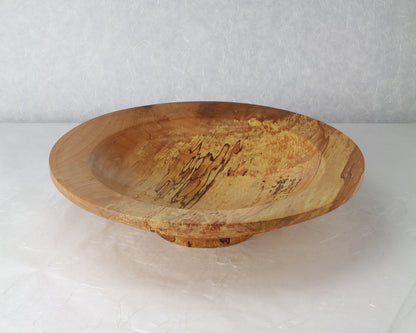 Shallow Bowl | Spalted Norway Maple | 11"diam.x 2.5"h