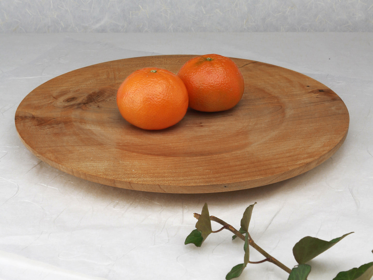 Wooden Plate | Norway Maple | 10.25" diam.x 0.75"h | Weight 13oz | Handcrafted