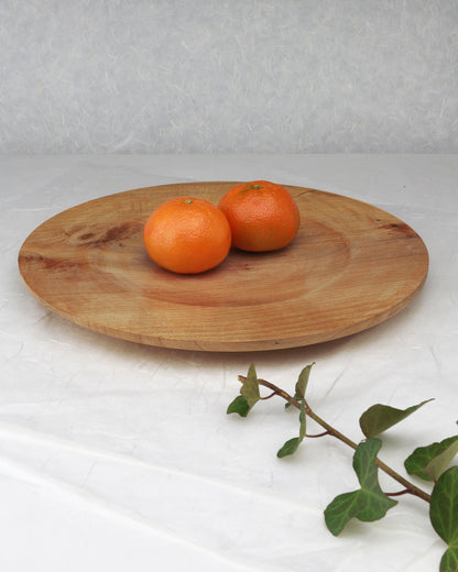 Wooden Plate | Norway Maple | 10.25" diam.x 0.75"h | Weight 13oz | Handcrafted