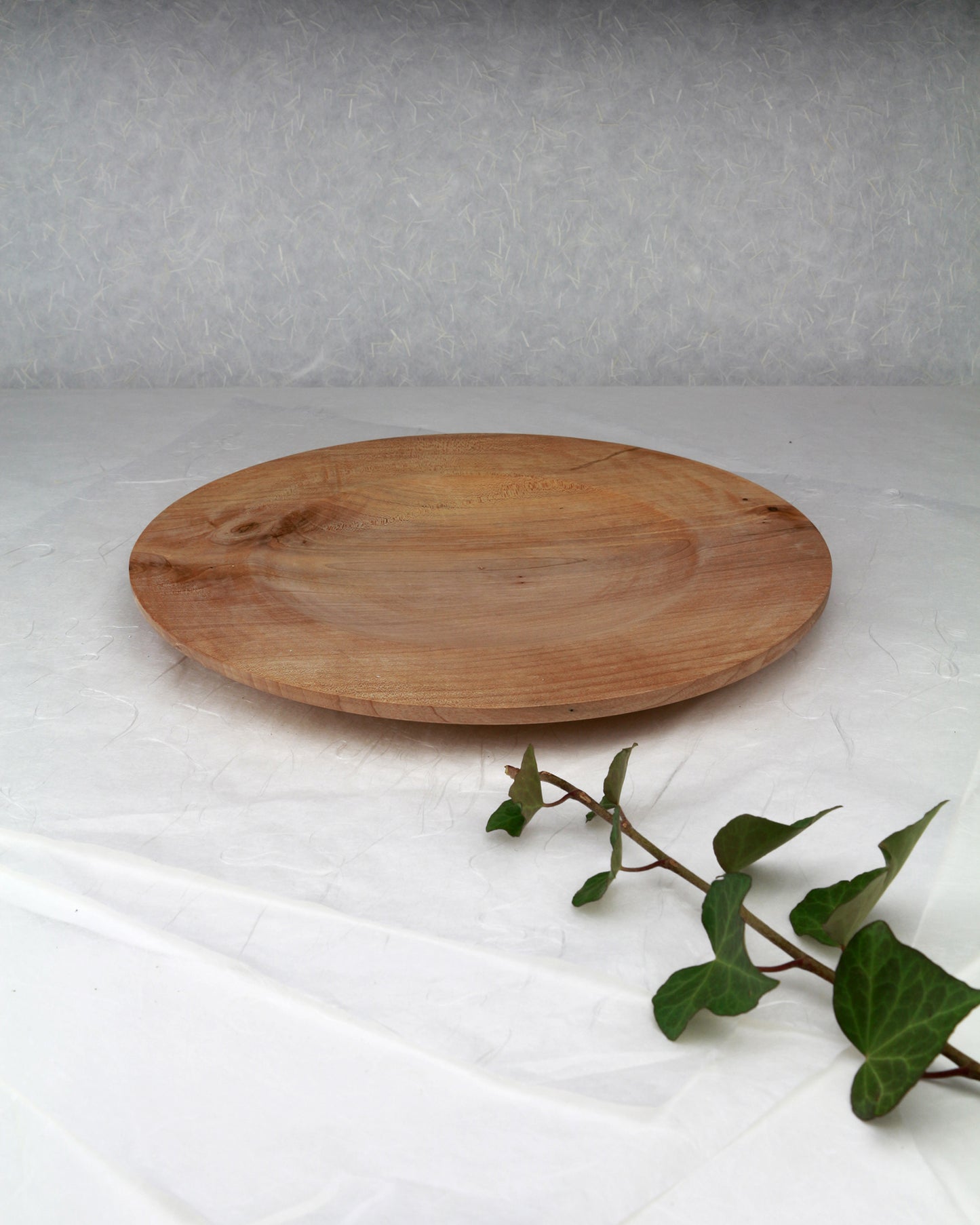 Wooden Plate | Norway Maple | 10.25" diam.x 0.75"h | Weight 13oz | Handcrafted