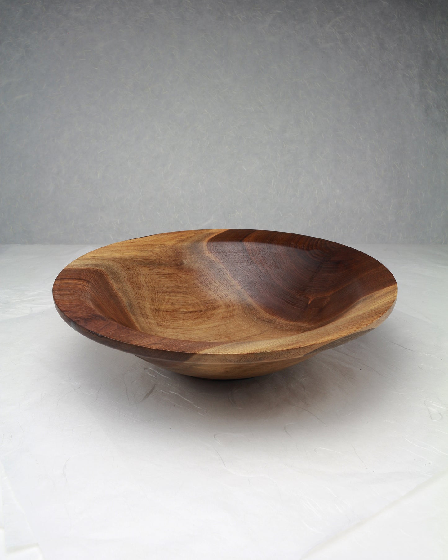 Walnut Bowl | light & Dark wood | 10.75"Diam.x 2.5H | Hand Turned Active