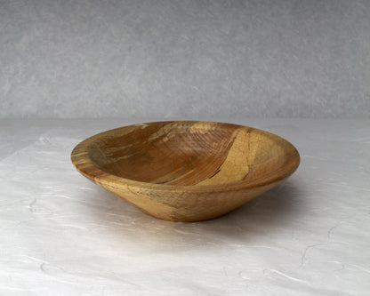 Beech Shallow Bowl | 7" diameter | 8oz (217g)