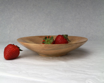 Beech Shallow Bowl | 8" Diameter x1.75"height | 13oz (350g)