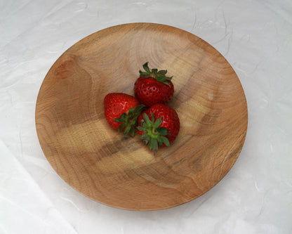 Beech Shallow Bowl | 8" Diameter x1.75"height | 13oz (350g)