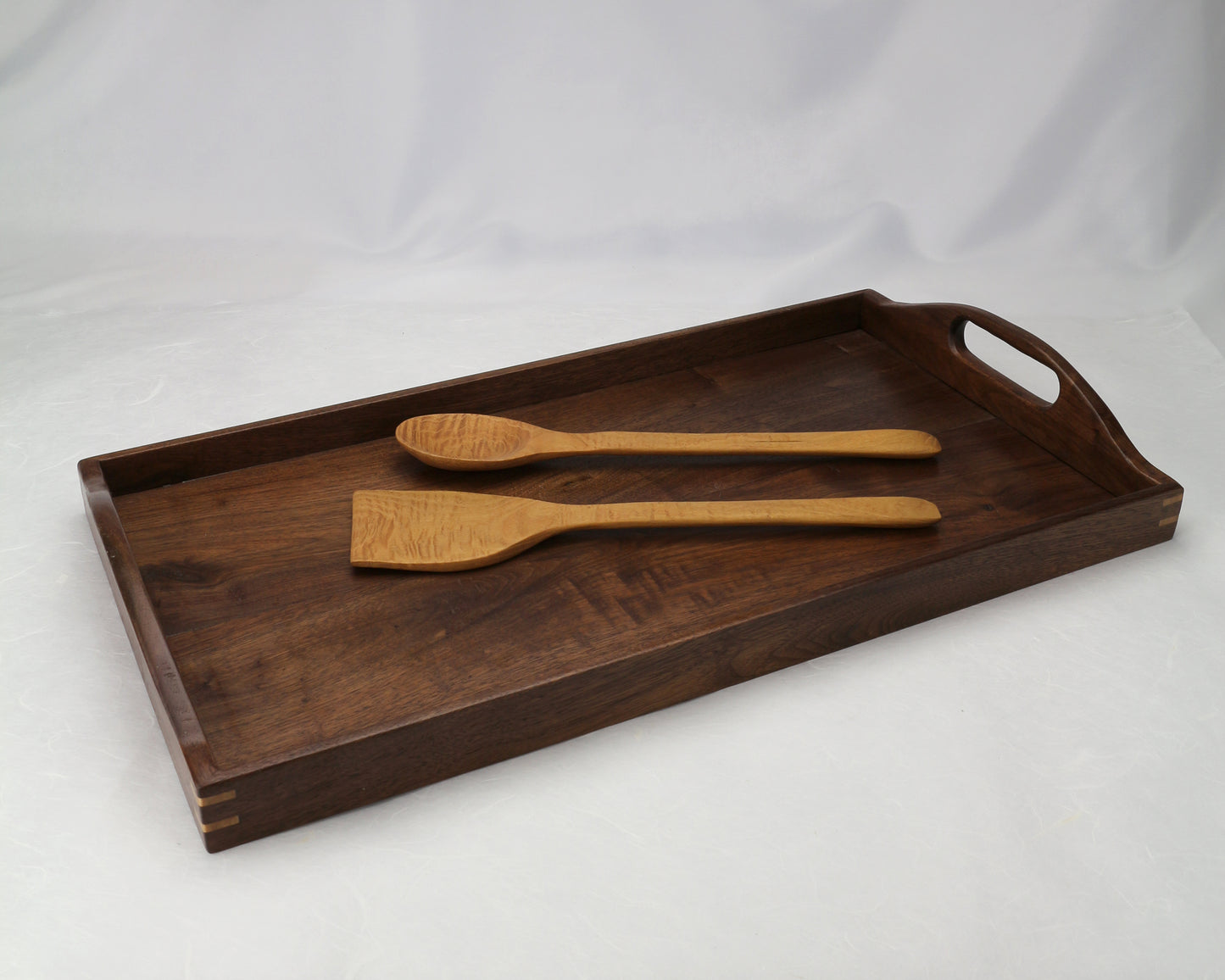 Set of Wooden Spoon & Spatula | Hand Carved | Black Locust wood Active