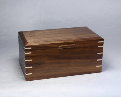 Walnut Keepsake Box | Heirloom | 11" x 6.5" x 5.25"