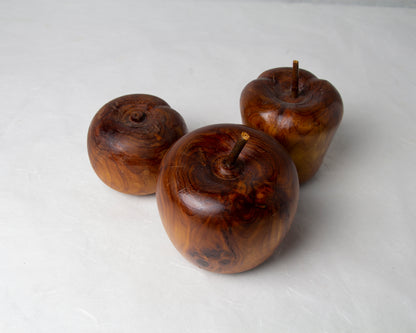 Wooden Apple Ornaments