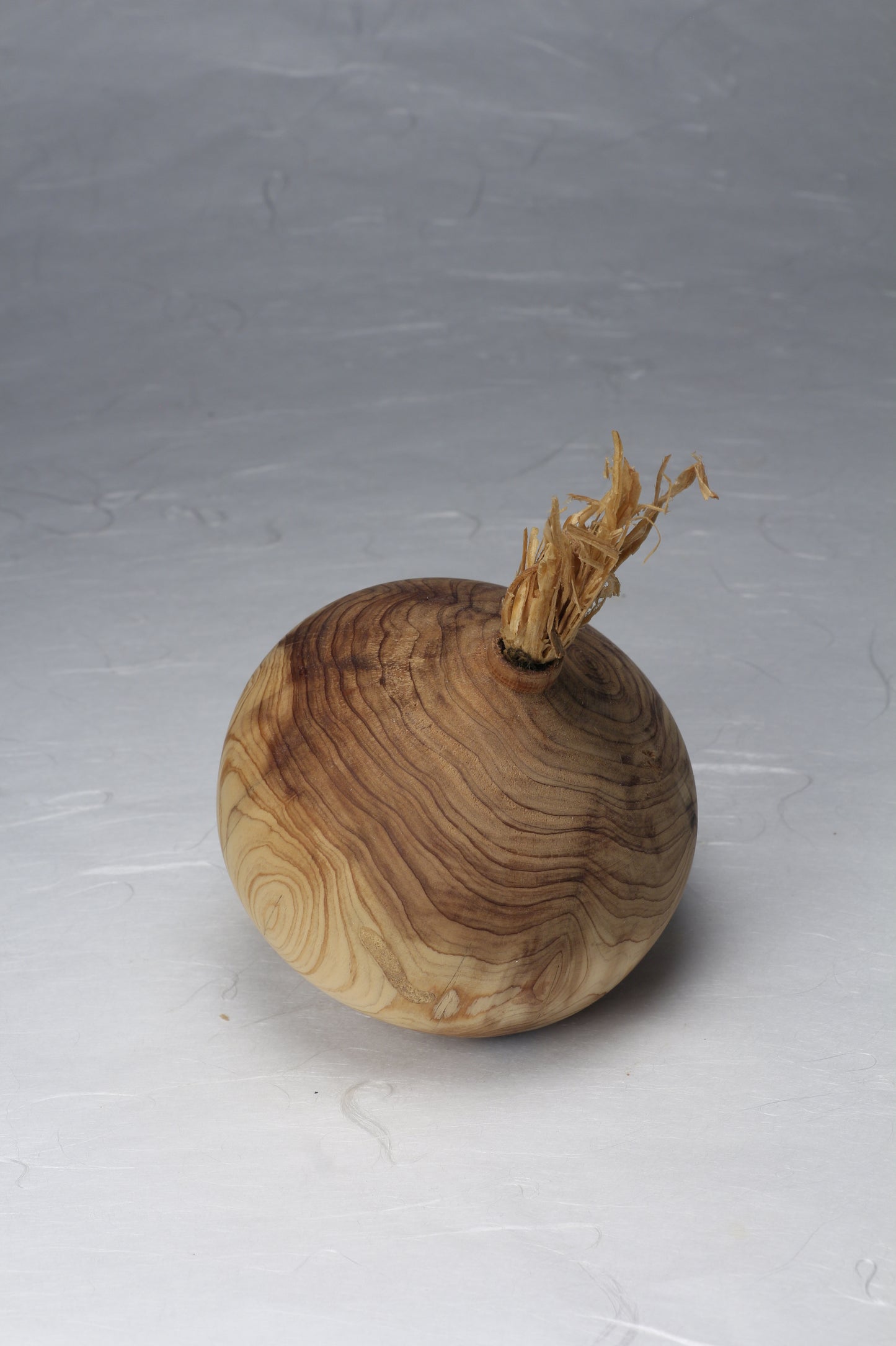 Wooden Onion Ornament | Red Cedar | Amber Shellac Finish