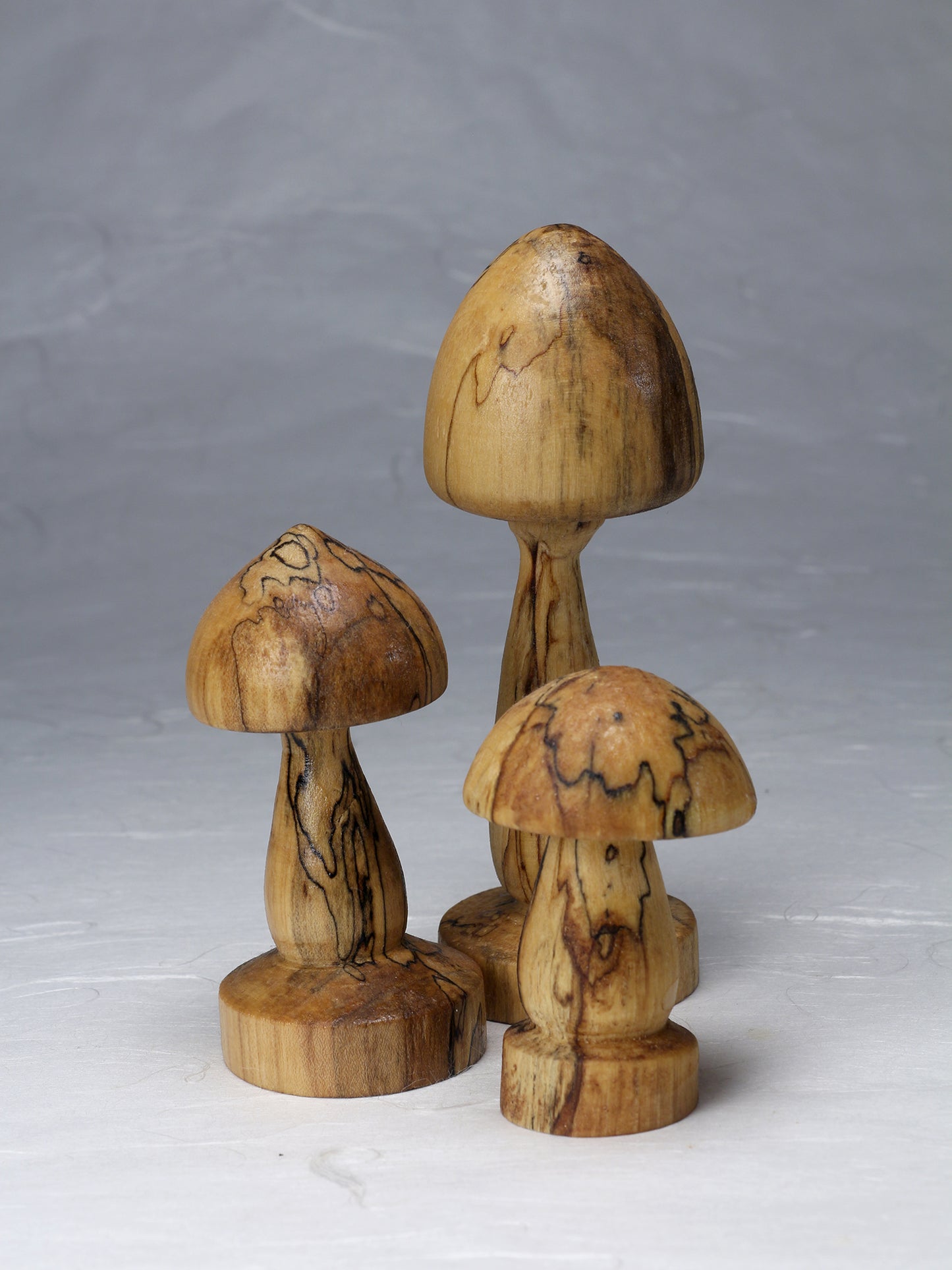 Set of Wooden Mushrooms | Spalted Maple