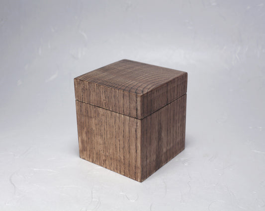 Cube Canister| Coffee Canister | Spice Canister | Trinket Box | White Oak