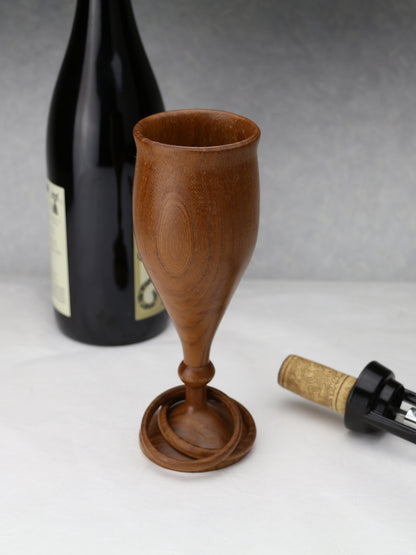 Two Rings Goblet I Osage Orange | 2.5" max diam.x 7.5" height | Wedding Gift