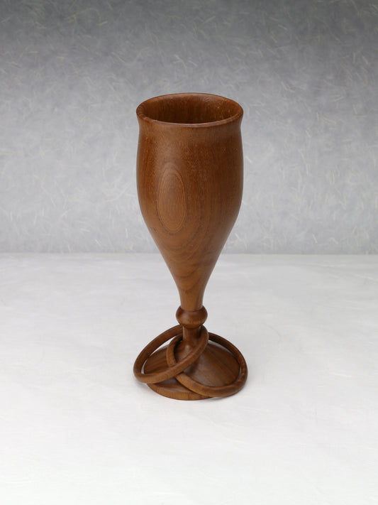 Two Rings Goblet I Osage Orange | 2.5" max diam.x 7.5" height | Wedding Gift