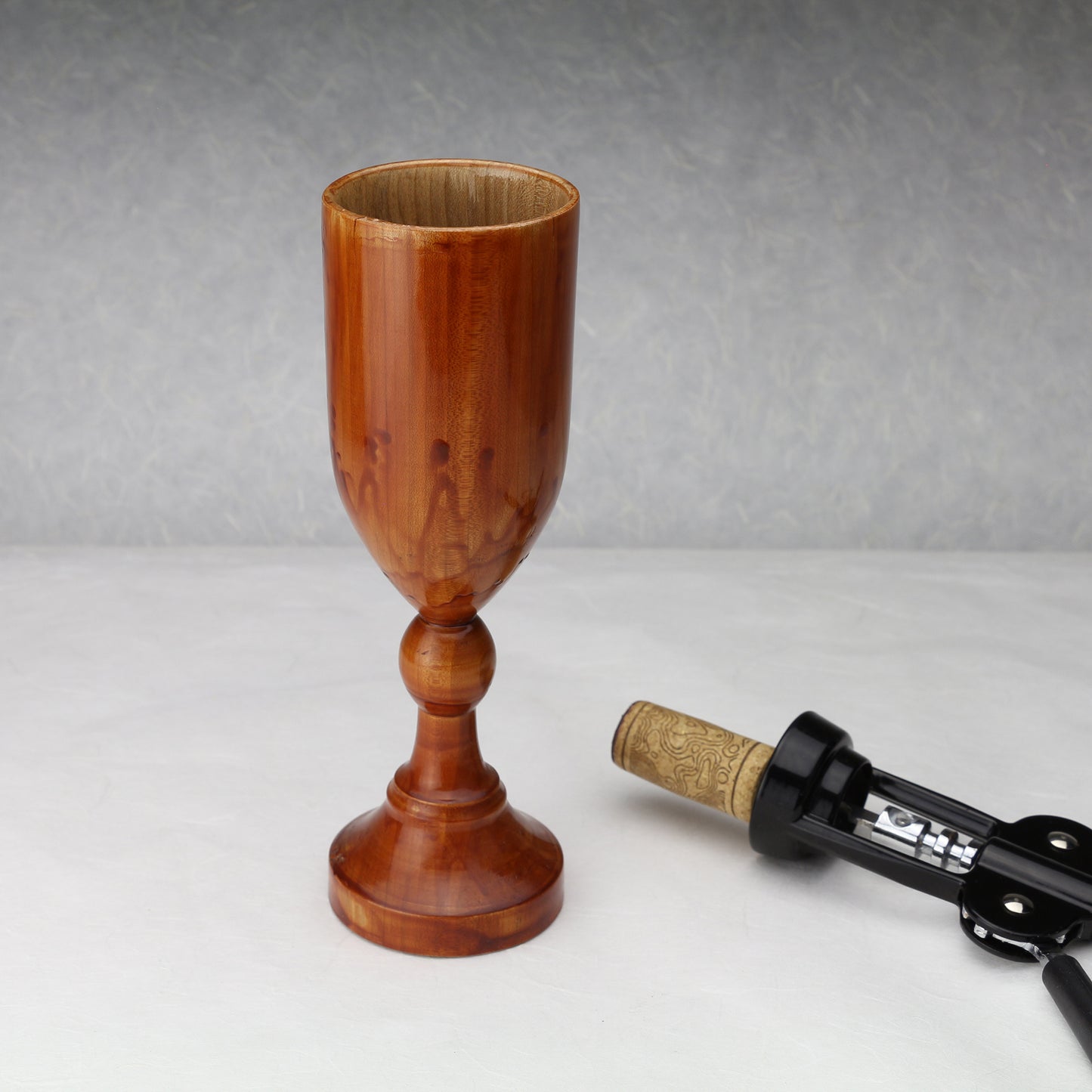 Wooden Goblet | Maple | Amber Shellac | 3.5"x3.5"x8"