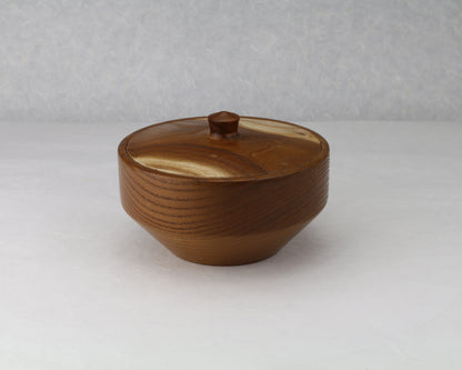 Confectionery Container with Lid | Osage Orange | 5.75" Diam.x 3" Height