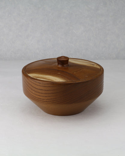 Confectionery Container with Lid | Osage Orange | 5.75" Diam.x 3" Height