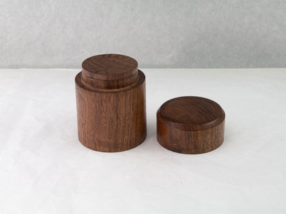 Walnut Container Series | Cookie Jar | Trinket box | Chazutsu Tea Canisters | Confectionery Plate with Lid