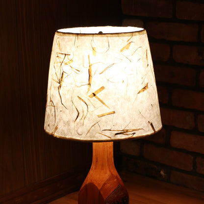 Handcrafted Table Lamp | Rustic Cabin Lamp | DC12V Battery Operation | Original Shade Collection