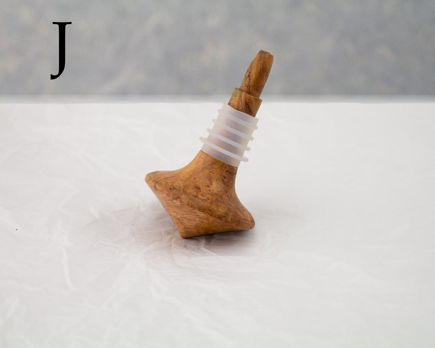 Wine Stopper |  Spinning Taps | Locust Wood | Hand Crafted | Toy Bottle Stop