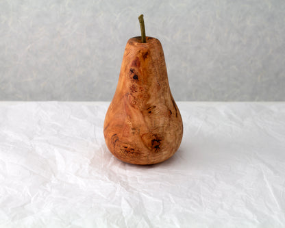 Wooden Fruit Ornaments | Apples | Peach | Pears | Persimmon | Lemon