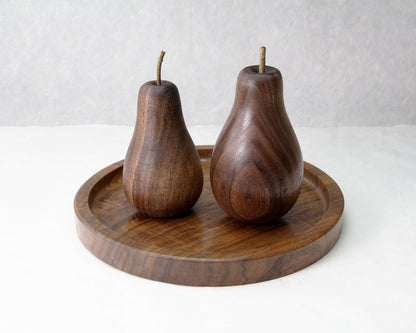 Wooden Fruit Ornaments | Apples | Peach | Pears | Persimmon | Lemon