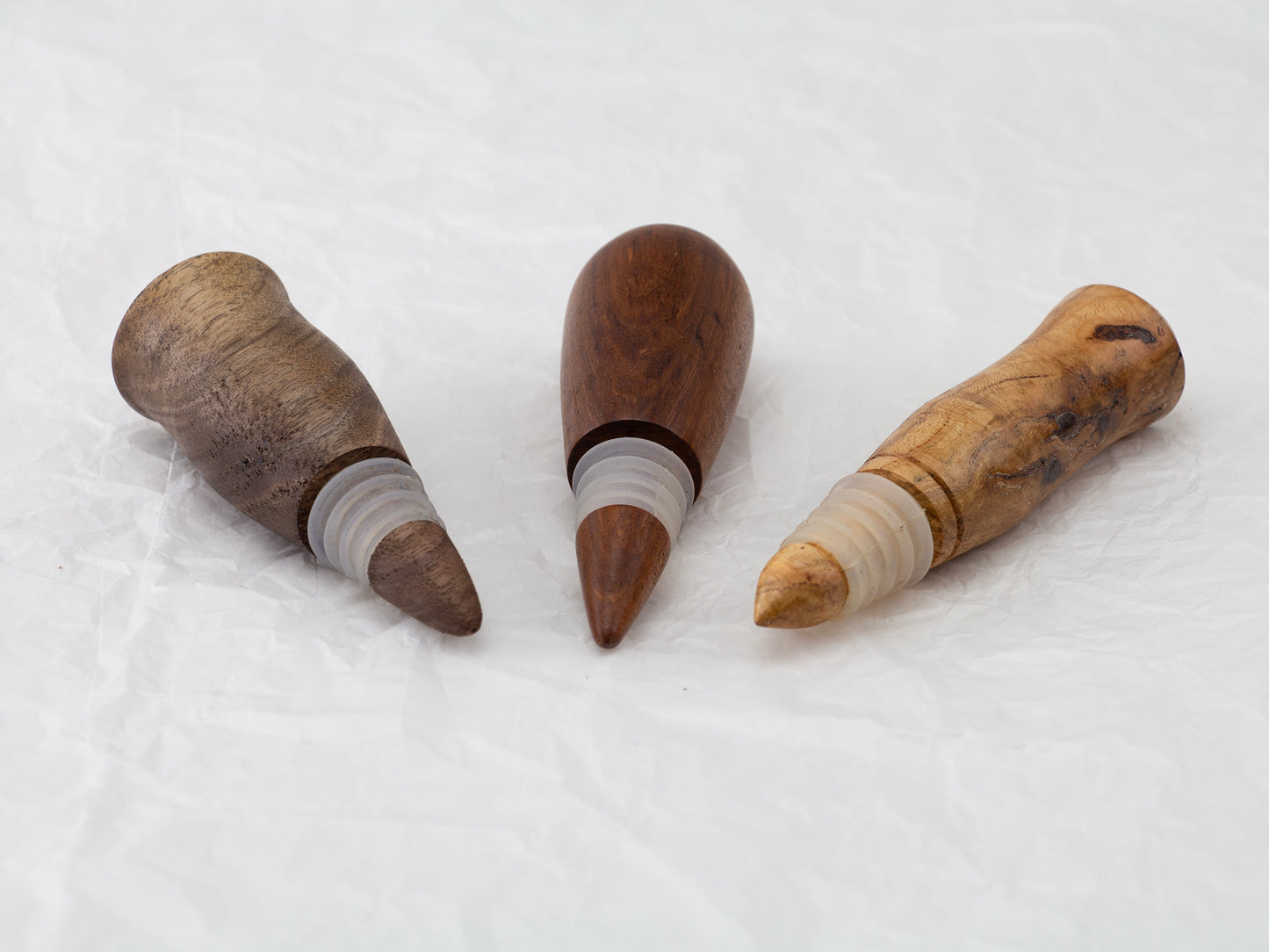 Wine Stoppers | Silicon Rings | Hand Crafted | Woodturning