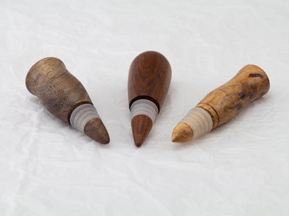 Wine Stoppers | Silicon Rings | Hand Crafted | Woodturning
