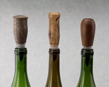 Wine Stoppers | Silicon Rings | Hand Crafted | Woodturning