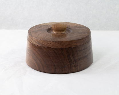 Walnut Container Series | Cookie Jar | Trinket box | Chazutsu Tea Canisters | Confectionery Plate with Lid