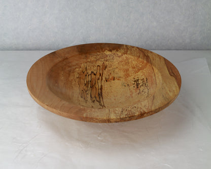 Shallow Bowl | Spalted Norway Maple | 11"diam.x 2.5"h