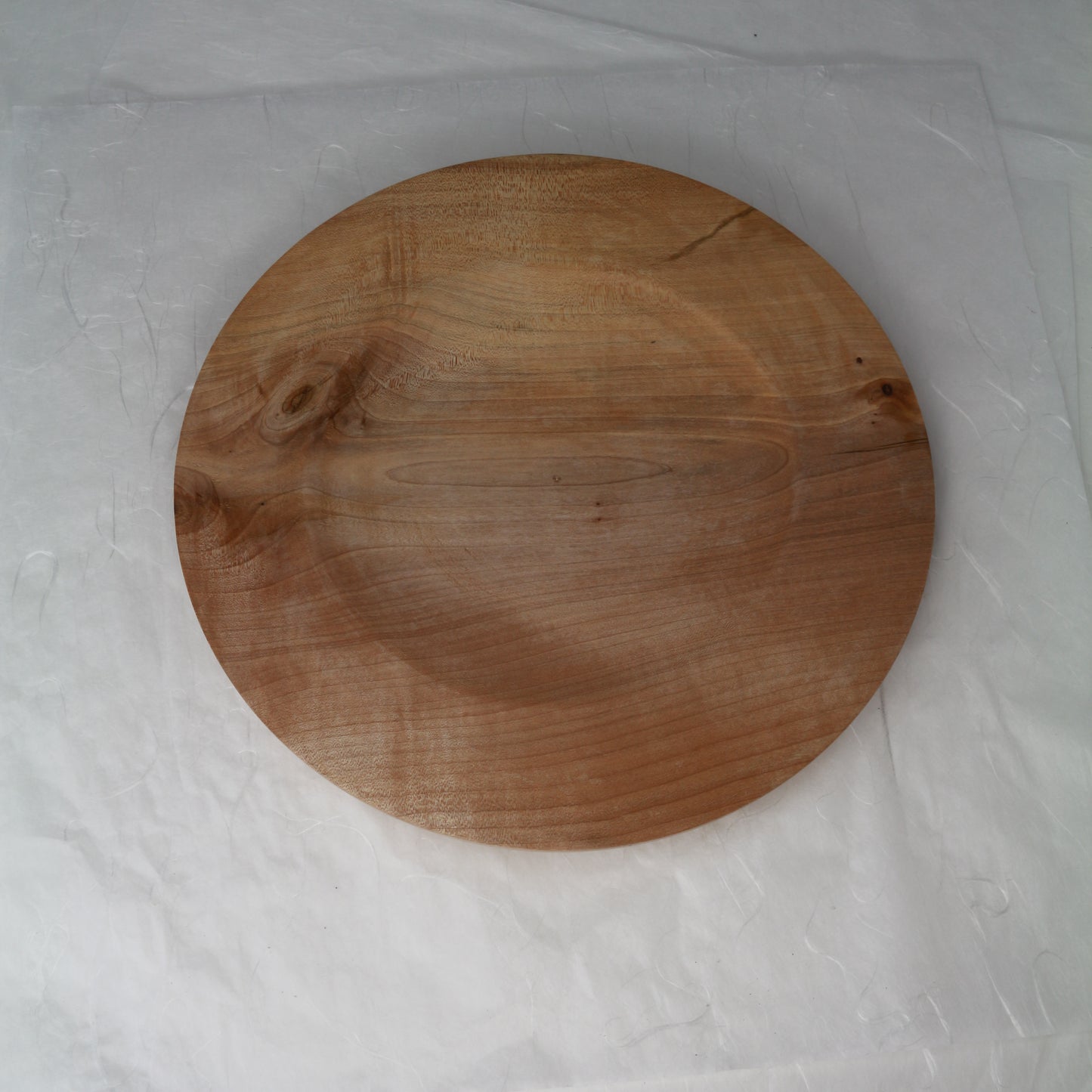 Wooden Plate | Norway Maple | 10.25" diam.x 0.75"h | Weight 13oz | Handcrafted