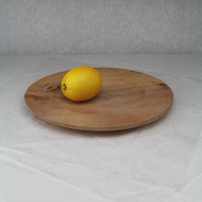 Wooden Plate | Norway Maple | 10.25" diam.x 0.75"h | Weight 13oz | Handcrafted