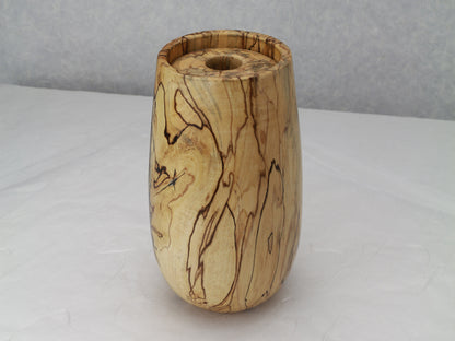 U-Shape Vase with Lid | Spalted Maple