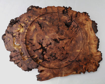 Ornamental Burl Tray | Elm Burl | 18"x14" | Hand-crafted