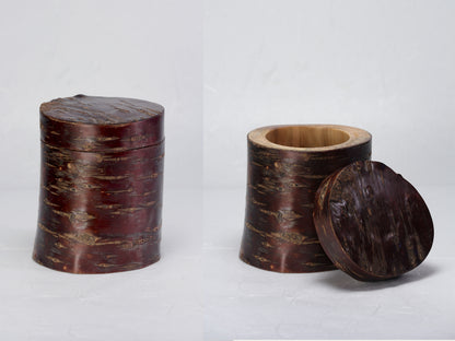 Redbark Canisters | Cherry Wood | Jars & Containers