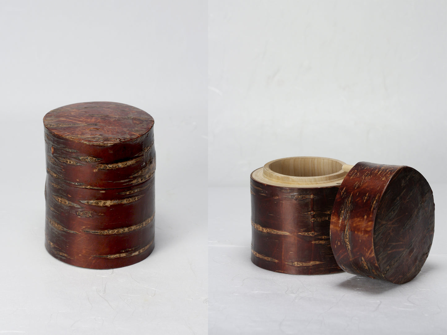 Redbark Canisters | Cherry Wood | Jars & Containers