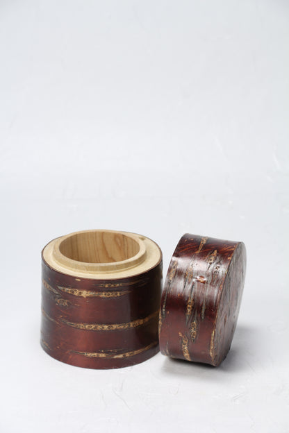 Redbark Canisters | Cherry Wood | Jars & Containers