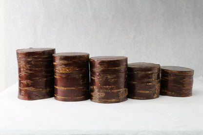 Redbark Canisters | Cherry Wood | Jars & Containers