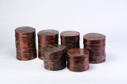 Redbark Canisters | Cherry Wood | Jars & Containers