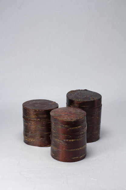 Redbark Canisters | Cherry Wood | Jars & Containers