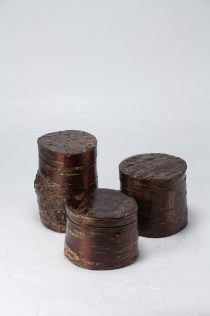 Redbark Canisters | Cherry Wood | Jars & Containers